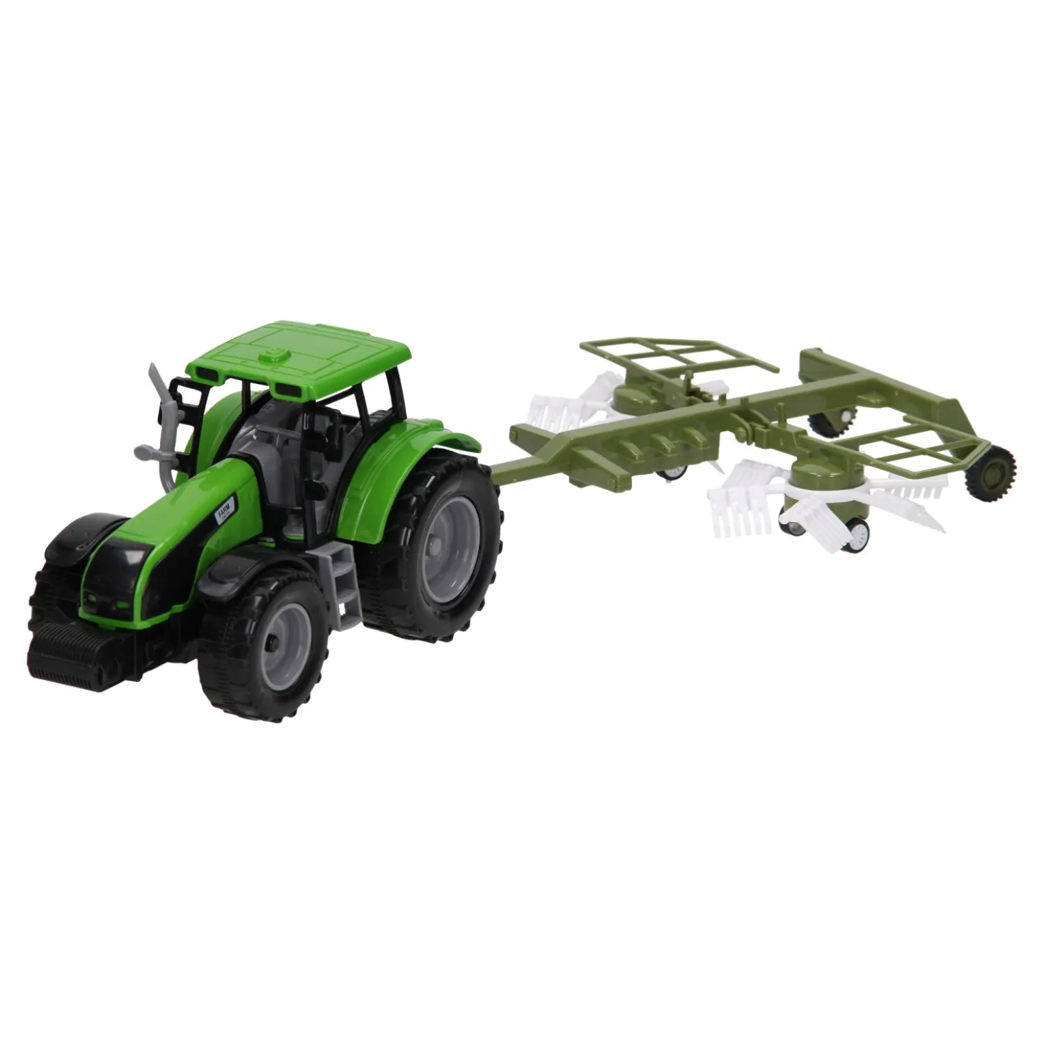 Tractor met Hooischudder 1:32 Best