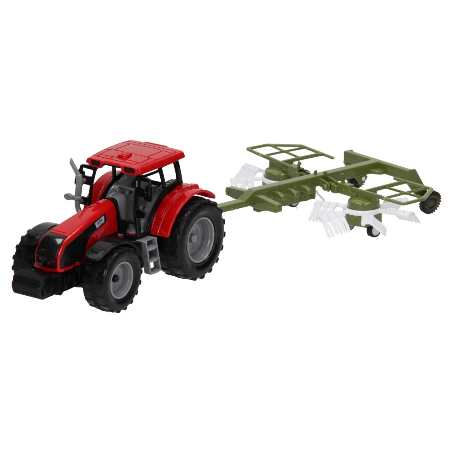 Tractor met Hooischudder 1:32 Best