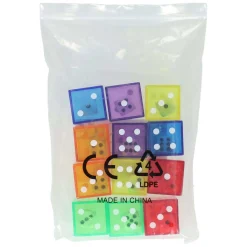 Transparante Dubbele Dobbelstenen 2in1 - 6st. Online