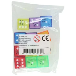 Transparante Dubbele Dobbelstenen 2in1 - 6st. Online