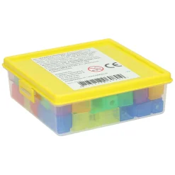 Transparante Gekleurde Telblokjes - 90st.> Online