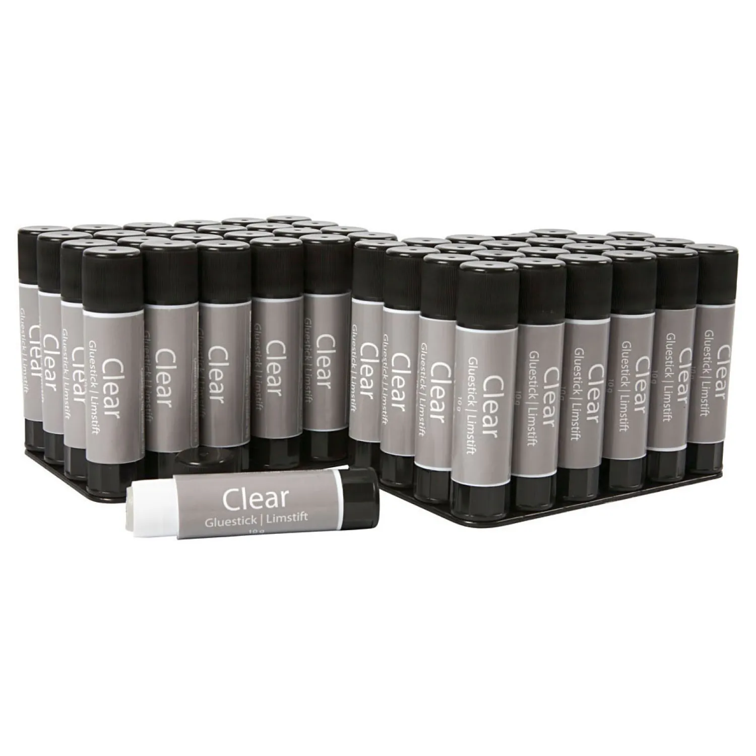 Creativ Company Transparante Lijmstift Rond, 48st.