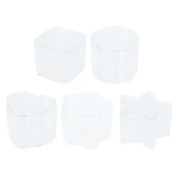 Transparante Opbergdoosjes Vormen, 5st. Sale