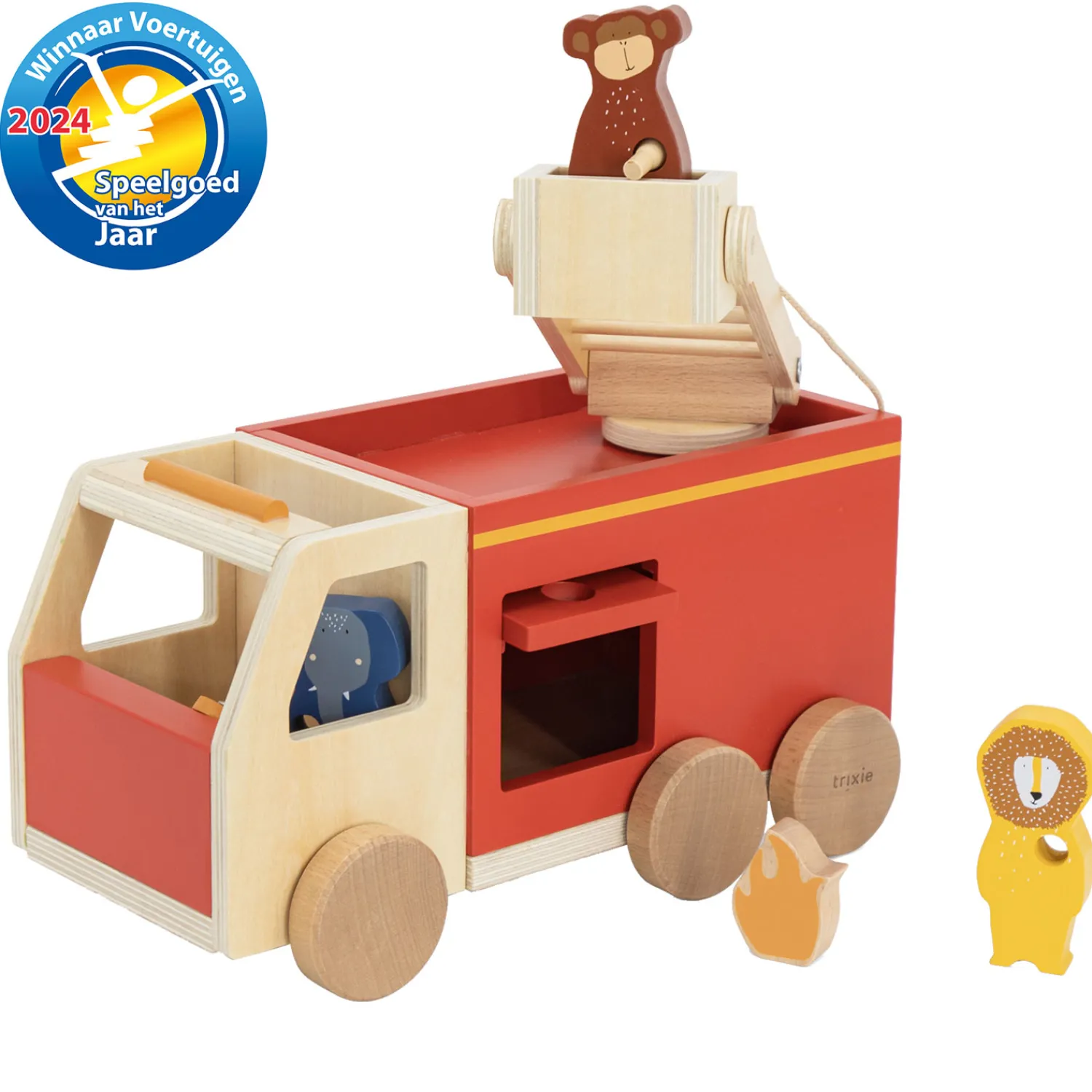 Houten Dieren Brandweerwagen>Trixie Outlet
