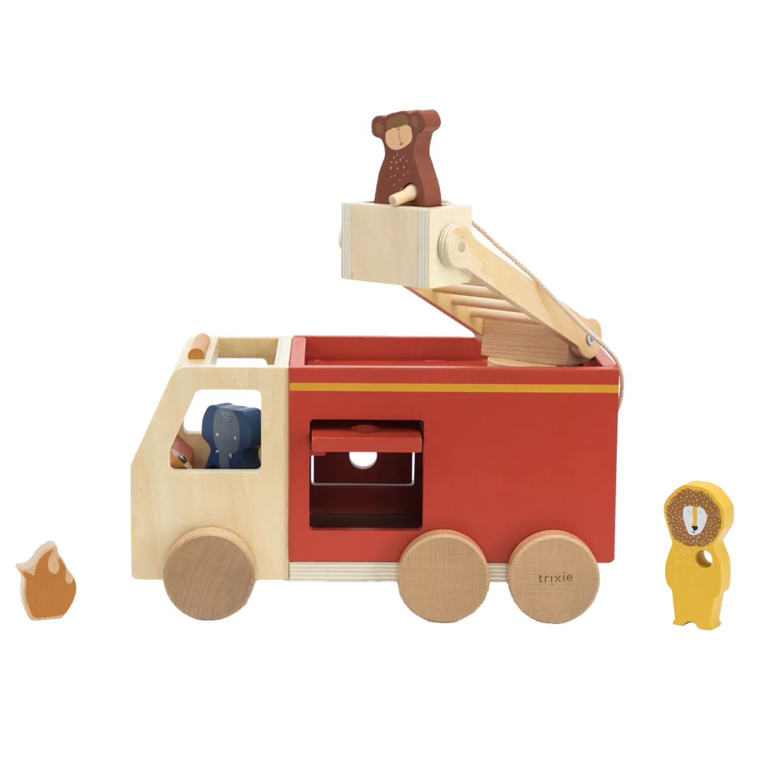 Houten Dieren Brandweerwagen>Trixie Outlet