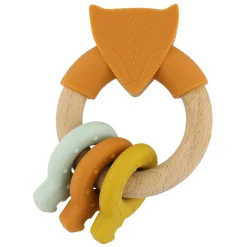Houten Siliconen Activiviteitenring  - Mr. Fox>Trixie Hot