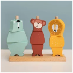 Houten Stapel Puzzel Dieren-Trixie Outlet