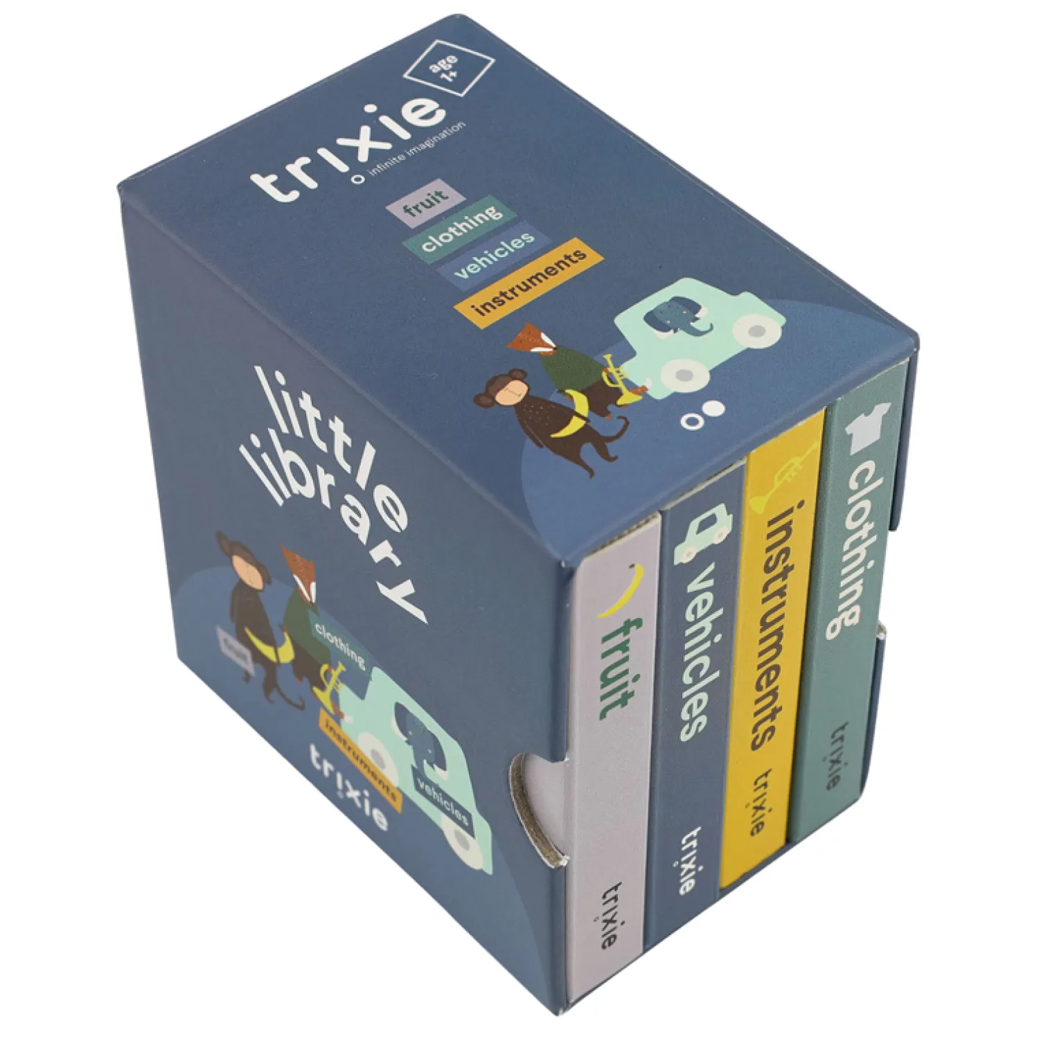 Kleine Bibliotheek - Kleding, Fruit, Voertuigen, Instrumenten>Trixie Online