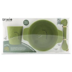 Trixie Siliconen Baby Eetset - Mr. Dino Discount