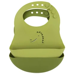 Trixie Siliconen Slabbetje  - Mr. Dino, 2st. New