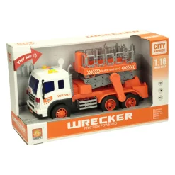 Truck met Hoogwerker met Licht en Geluid- Clearance