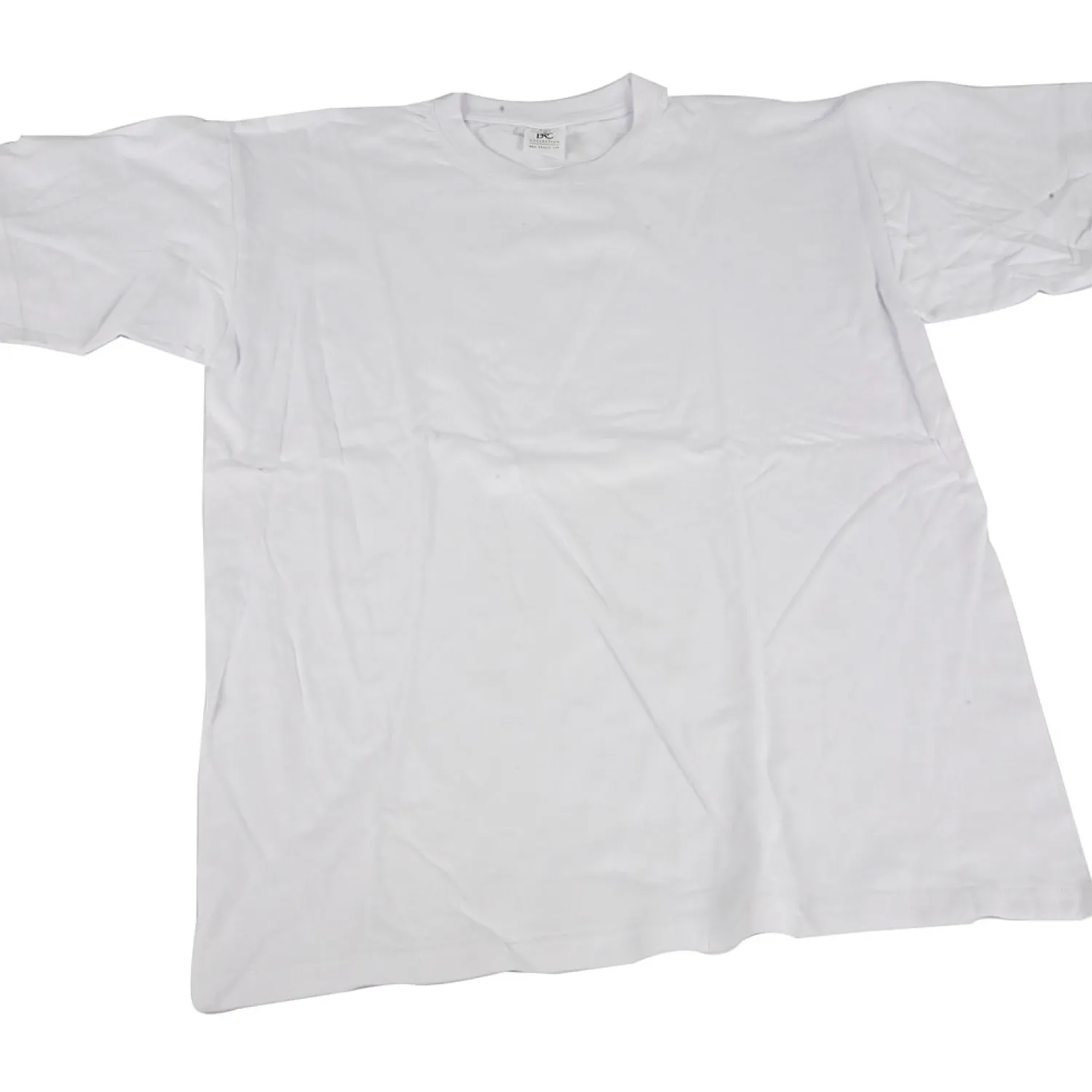 T-shirt Wit met Ronde Hals Katoen , Maat S-Creativ Company New