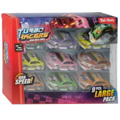 Turbo Racers Mini Rally Pull-backauto's, 9st.>Toi-Toys Clearance