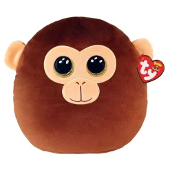 Ty Squish a Boo Dunston Brown Monkey, 31cm-Ty Beanie Clearance