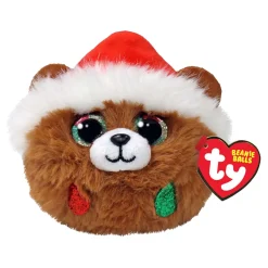 Ty Teeny Puffies Christmas Bear Pudding, 10cm>Ty Beanie Online