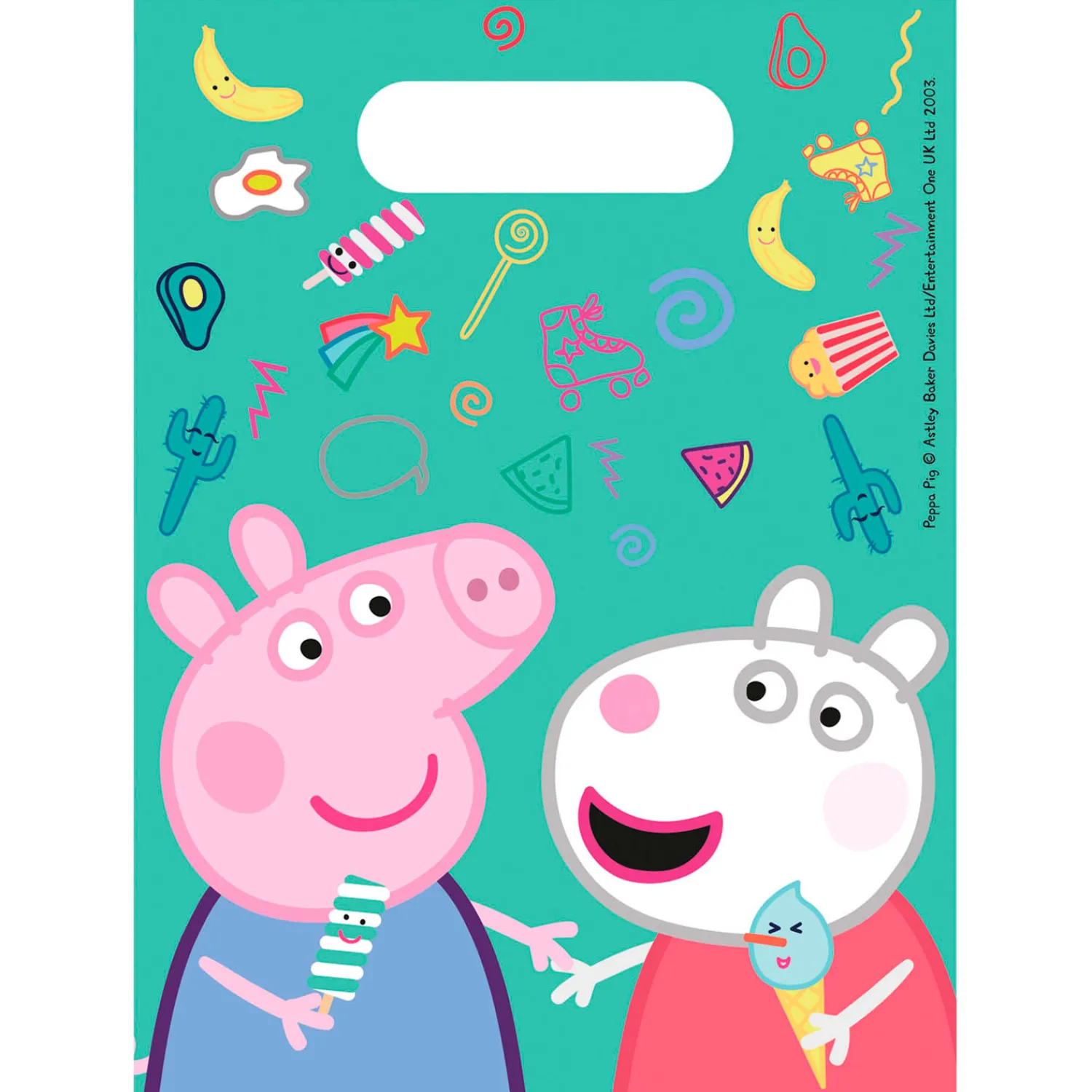 Uitdeelzakjes Peppa Pig, 6st.-Globos New