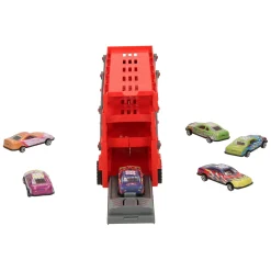 Uitklapbare Autotransporter met Afschietfunctie - Rood><noscript><img width=