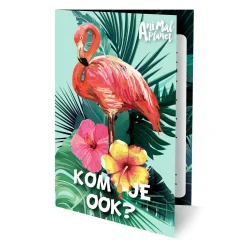 Uitnodigingen Animal Planet Flamingo, 6st.> Hot