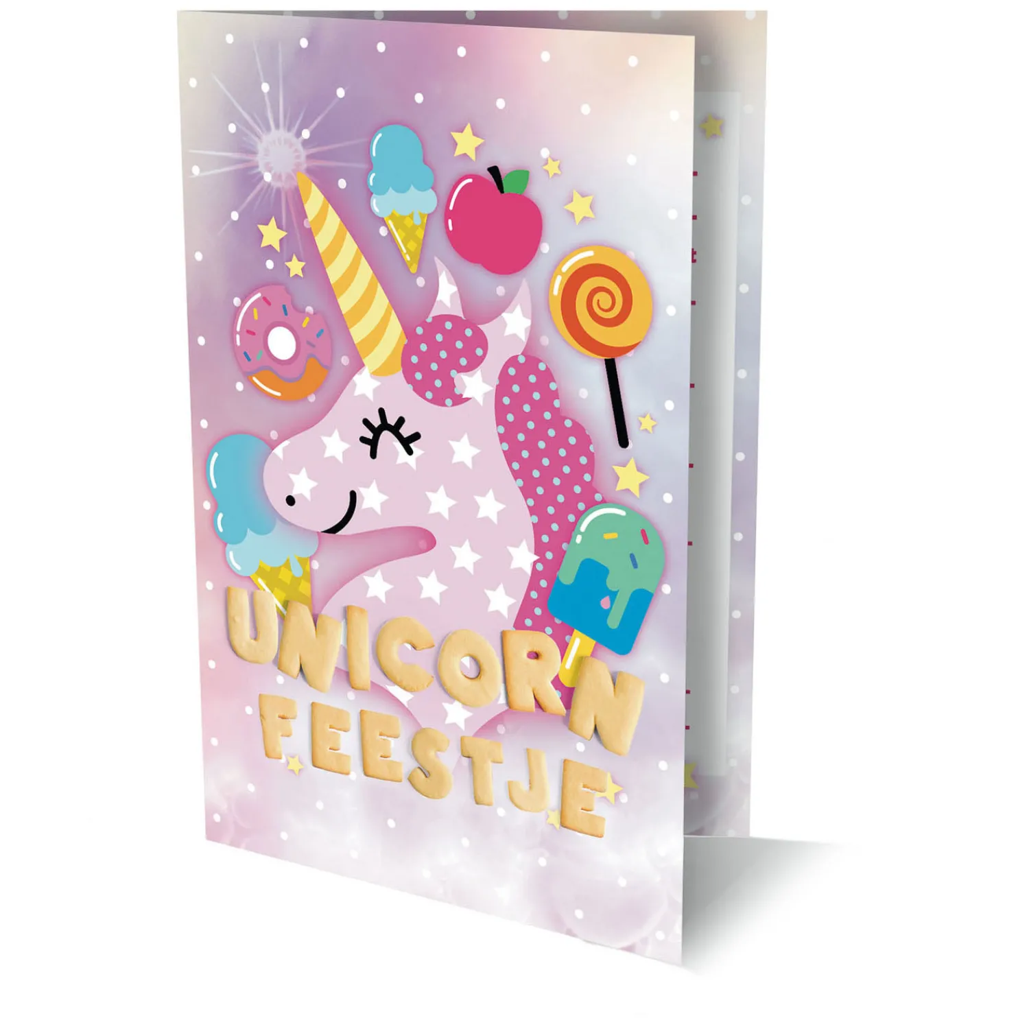 Uitnodigingen Eenhoorn, 6st.> Online