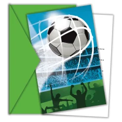 Uitnodigingen en Enveloppen FSC Voetbal Fans, 6st,-Globos New