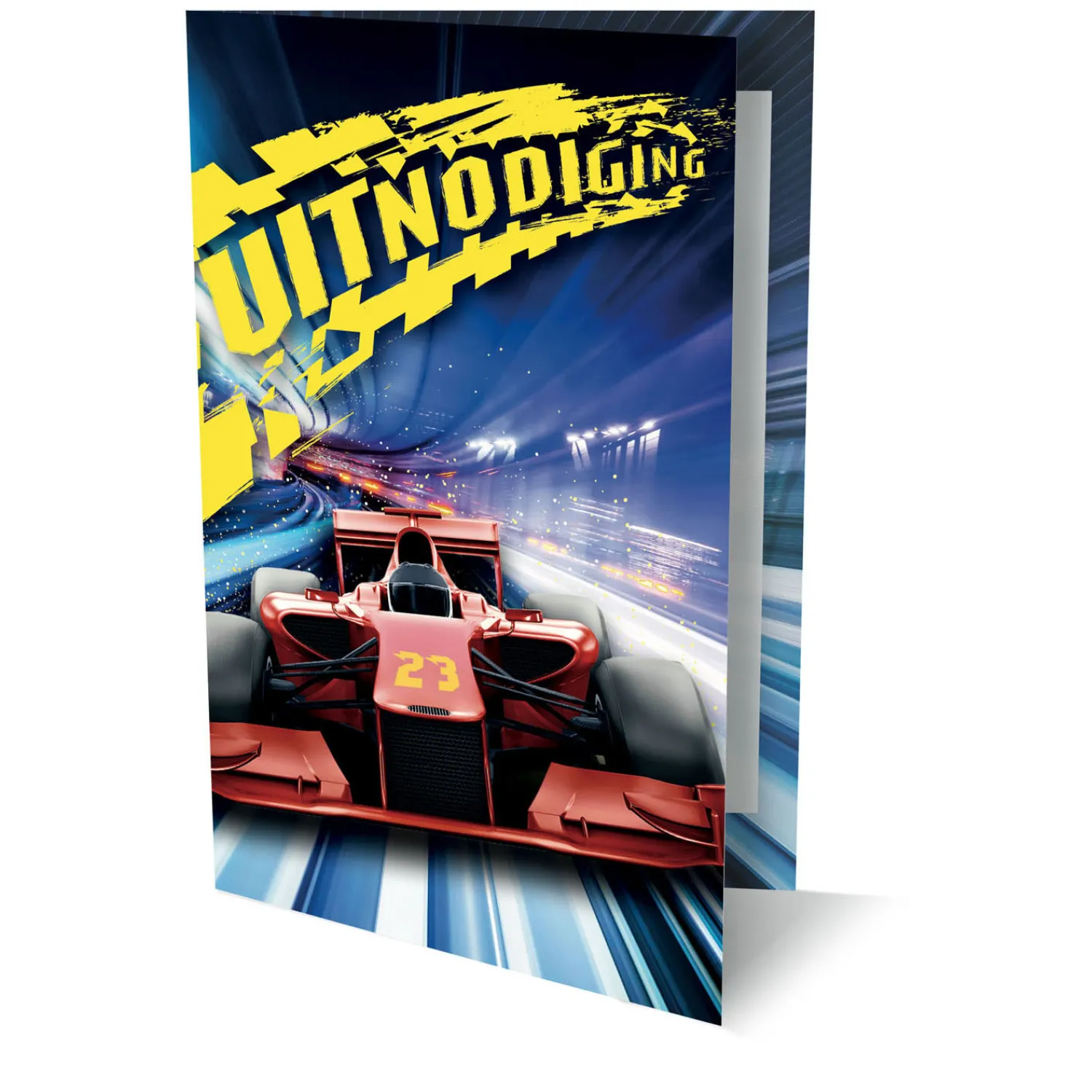 Uitnodigingen Raceauto, 6st. Outlet