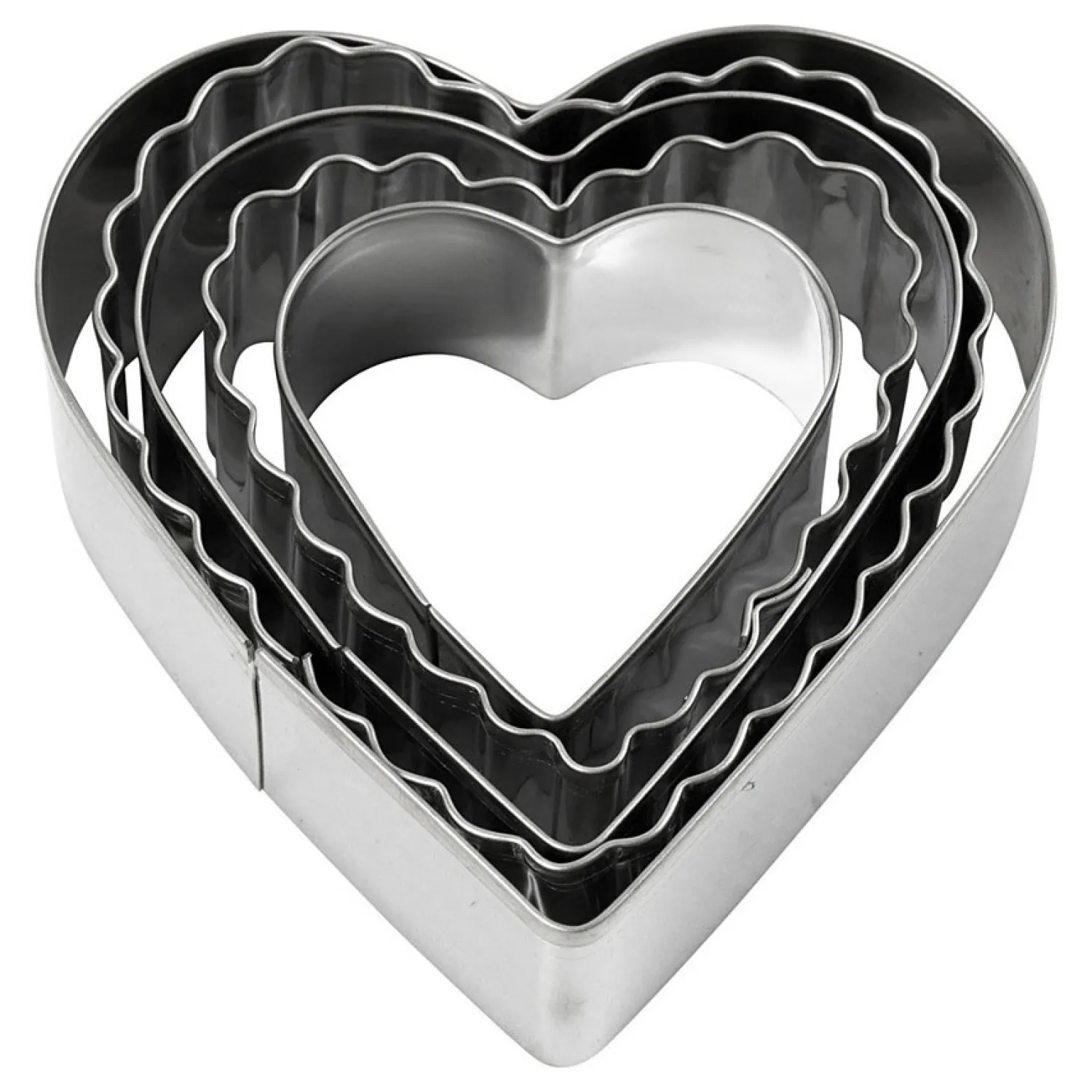 Uitsteekvormen Harten, 5st.>Creativ Company Outlet