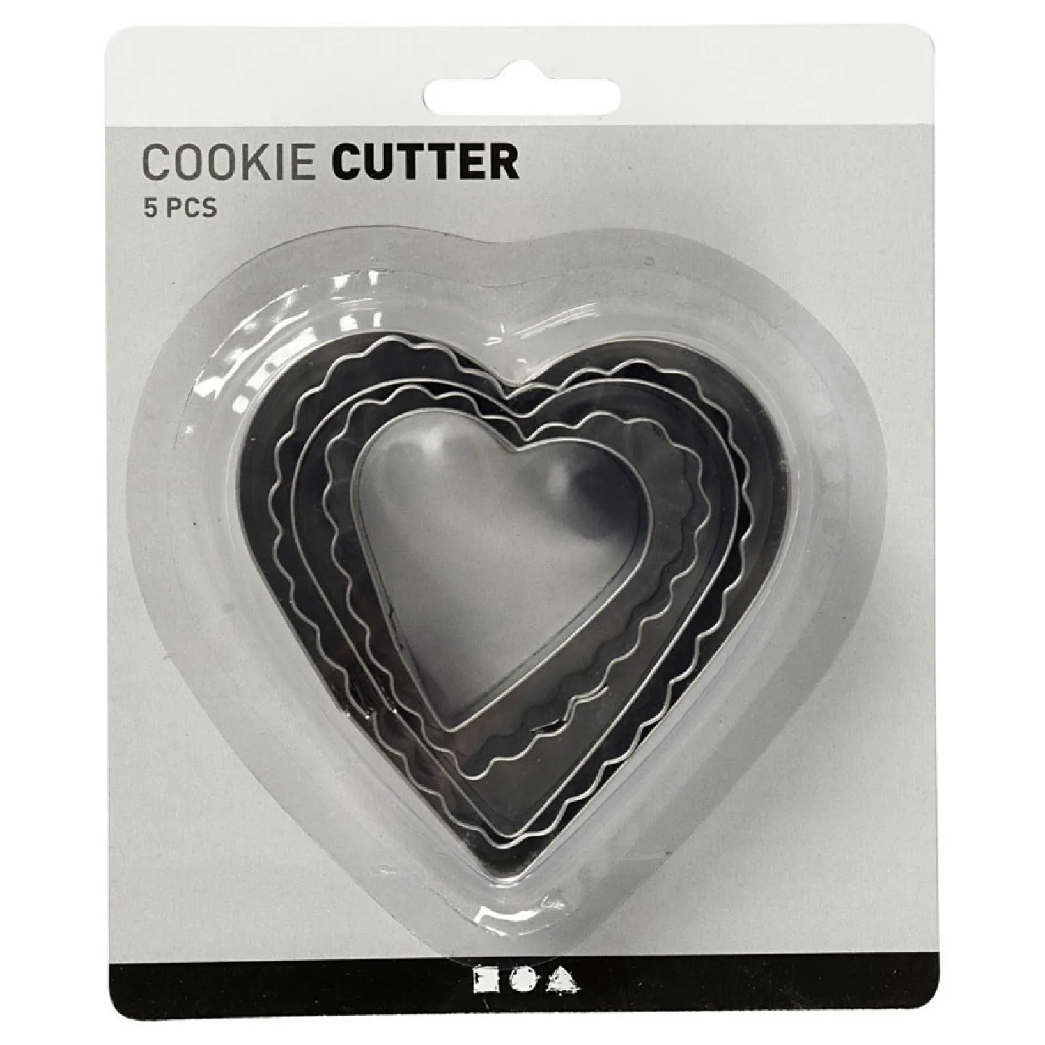 Uitsteekvormen Harten, 5st.>Creativ Company Outlet