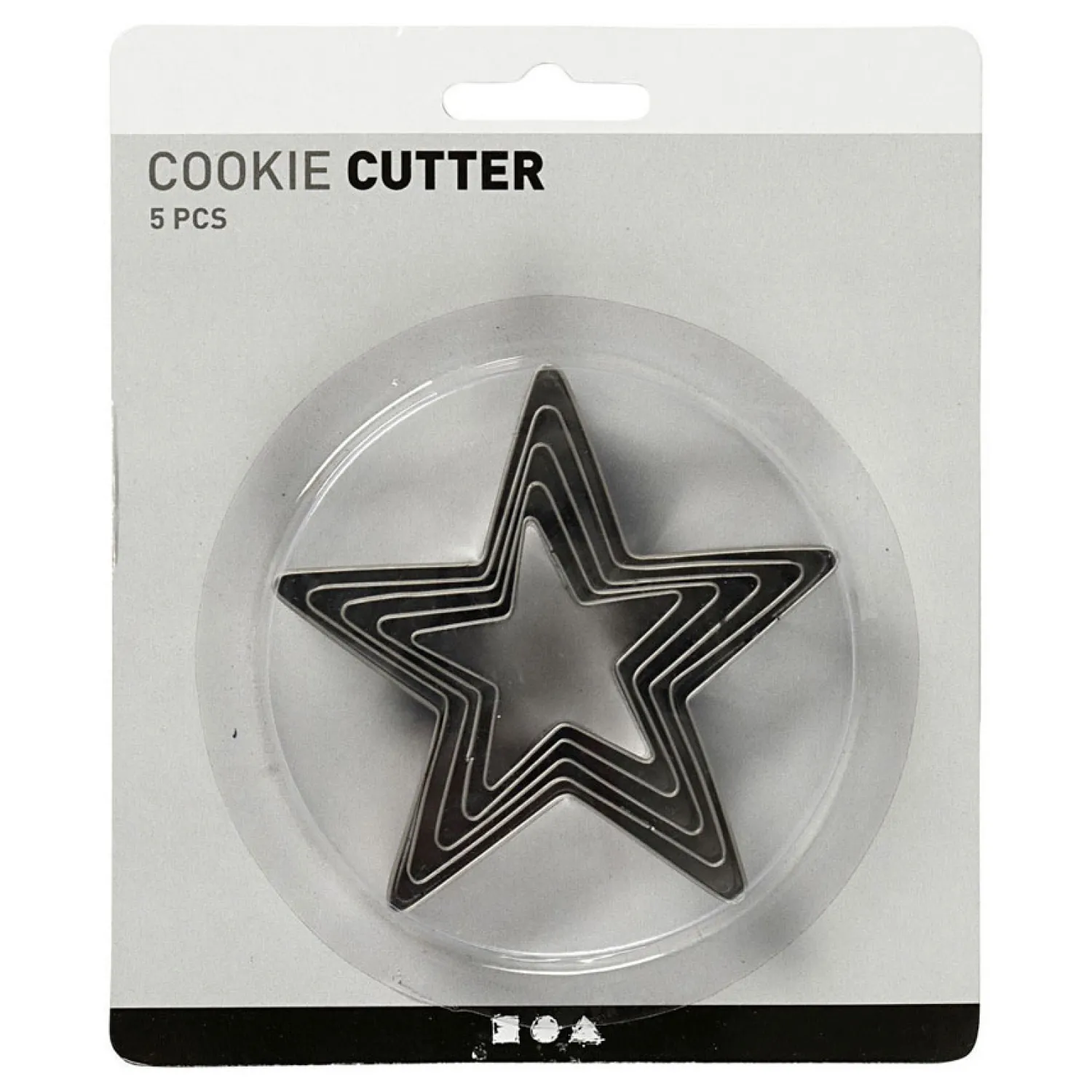 Uitsteekvormen Ster, 5st.>Creativ Company Sale