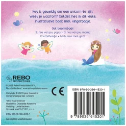Unicorn - Vingerpopboekje>Rebo Publishers Hot