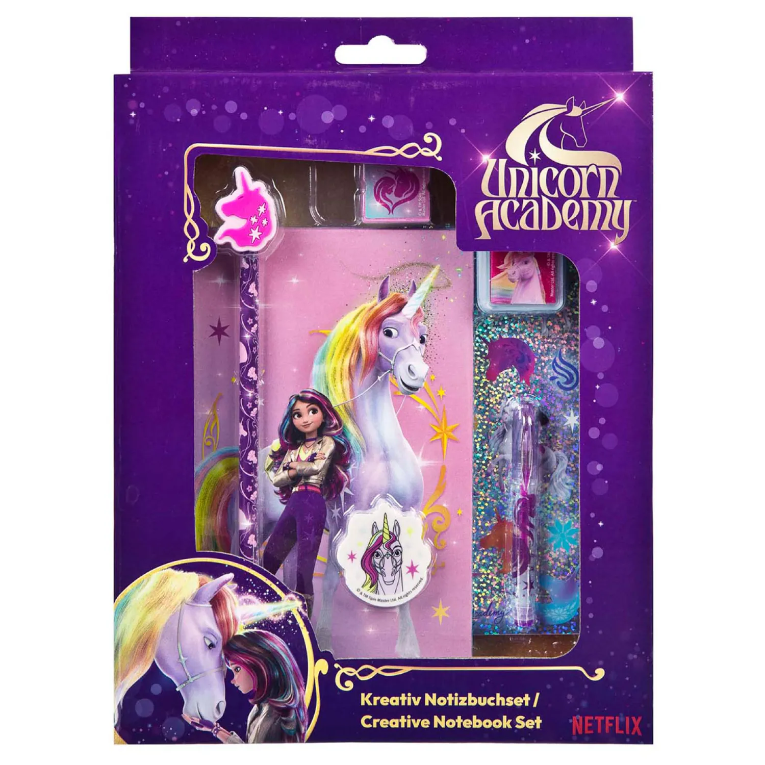Unicorn Academy Creatieve Set met Notitieboek, 8dlg>Undercover Clearance