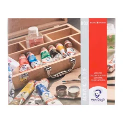Van Gogh Acrylverf In Kist Basic met 10 Kleuren 40Ml-Bruynzeel Clearance