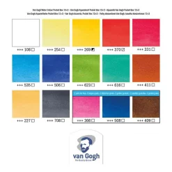 Bruynzeel Van Gogh Aquarelverf Pocket Box Basic Kleuren Best