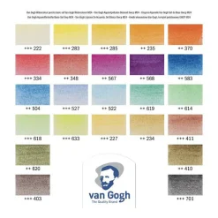 Bruynzeel Van Gogh Basisset Aquarelpotloden met 24 Kleuren Clearance