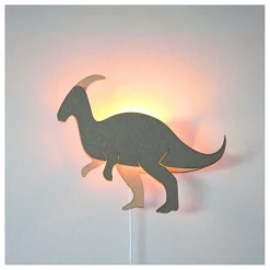 Van Tjalle en Jasper - Dino Wandlamp Parasaurolopus - Hout Hot