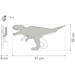 - Dino Wandlamp T-rex - Hout>Van Tjalle en Jasper Sale