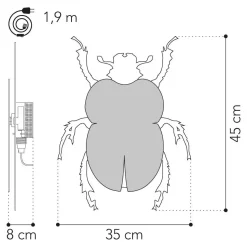 Van Tjalle en Jasper - Kever Wandlamp New