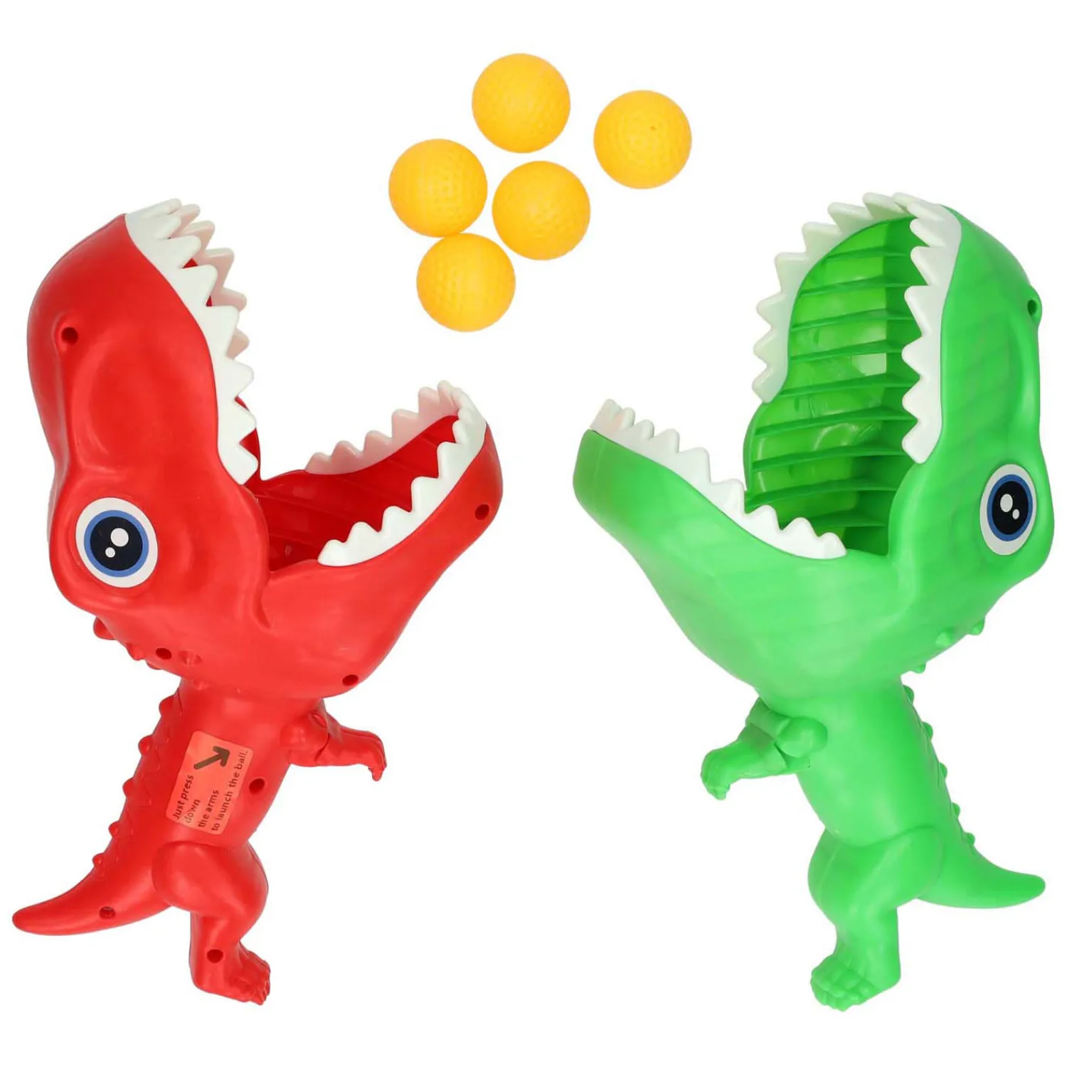 Vang- en Werpspel Dino's, 7dlg.- Hot