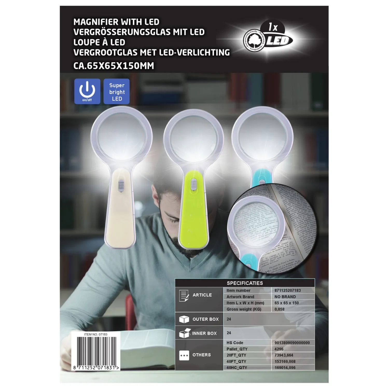 Vergrootglas Led- Clearance