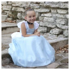 Verkleedjurk Assepoester Blauw - 7-8 Jaar><noscript><img width=