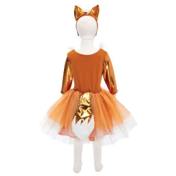 Verkleedjurk en Haarstuk Vos, 3-4 jaar-Great Pretenders New