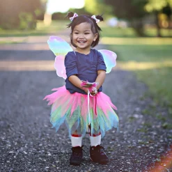 Great Pretenders Verkleedset Vlinder Neon Regenboog, 4-6 jaar Clearance