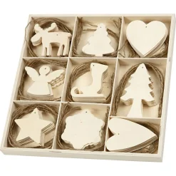 Versier je Houten Kerst Hangers, 72st.-Creativ Company