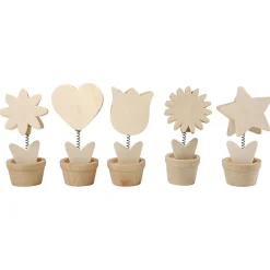 Versier je Houten Memoclip Bloem, 10st.><noscript><img width=