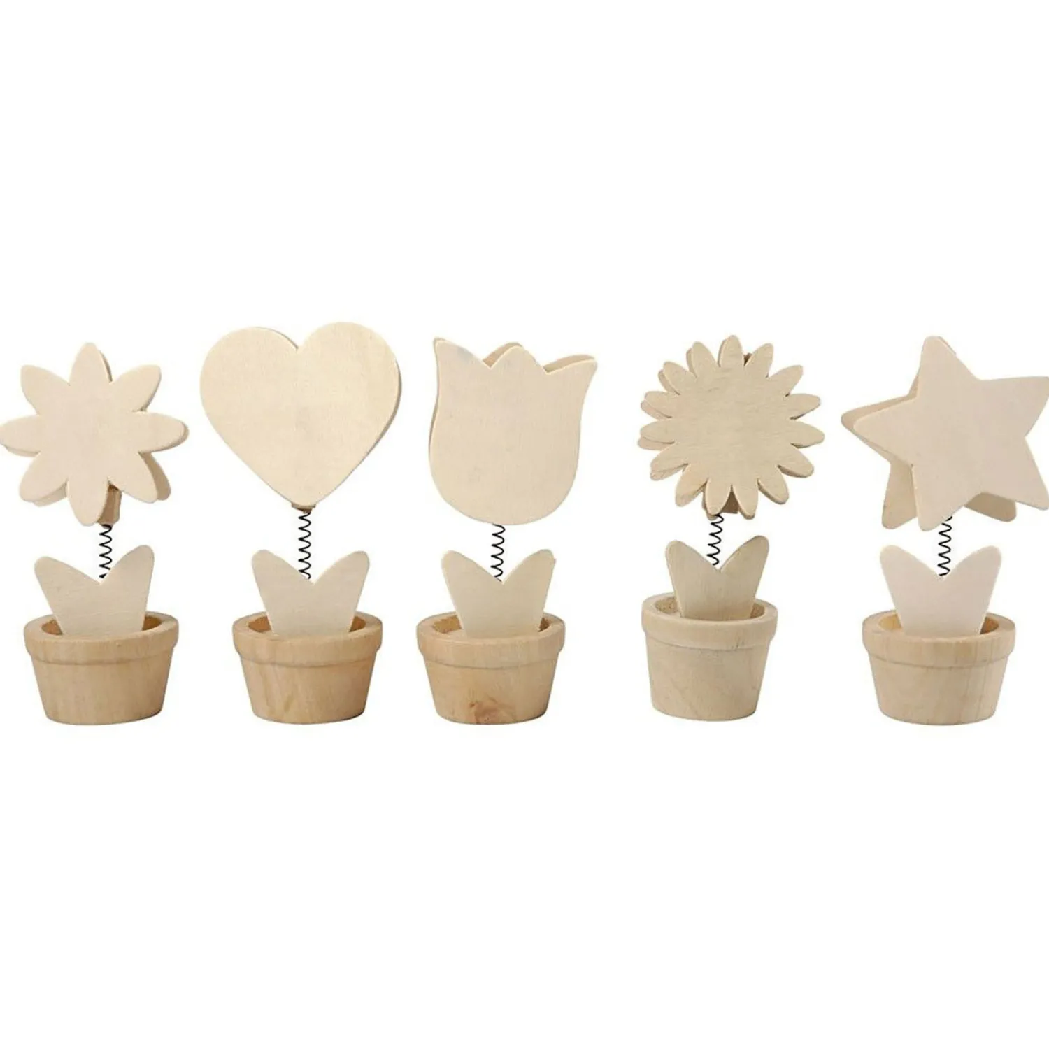 Versier je Houten Memoclip Bloem, 10st.>Creativ Company Clearance