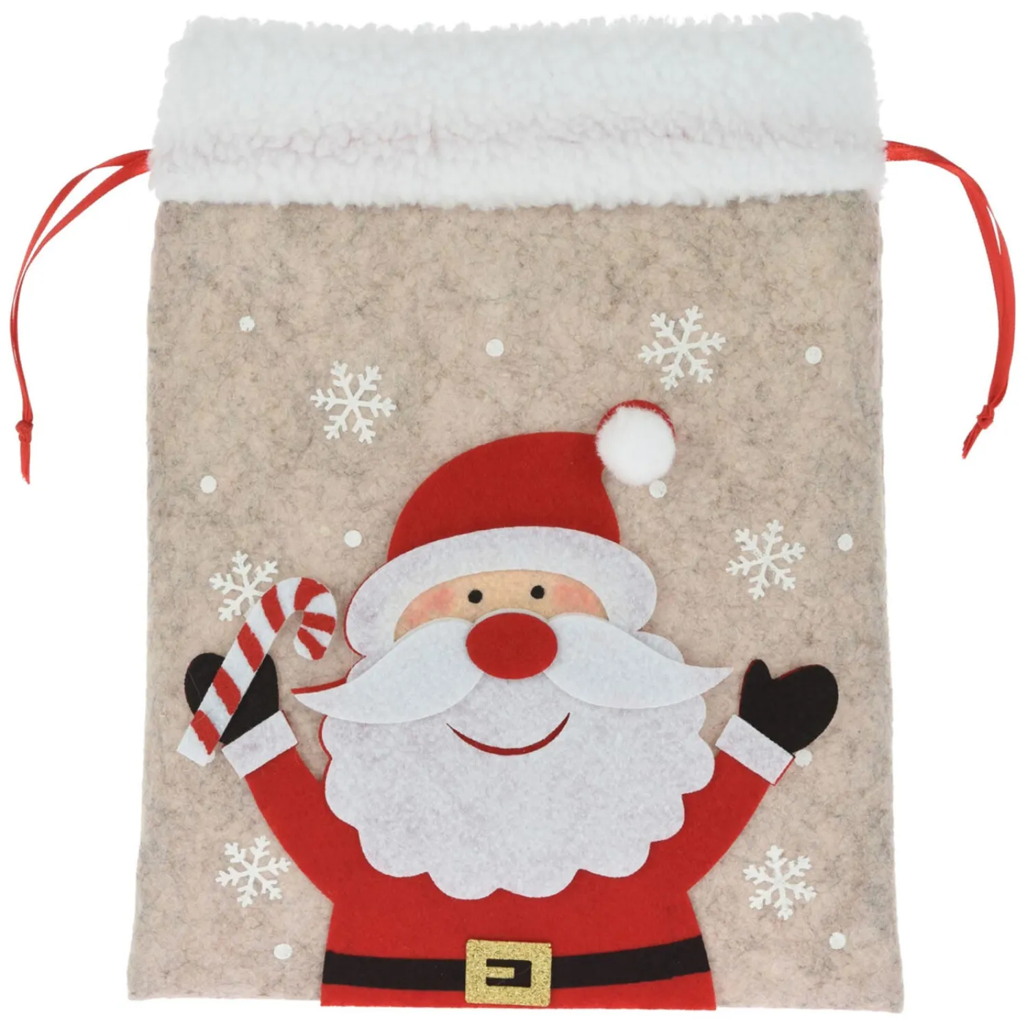 Vilten Zakje Kerstfiguur> New