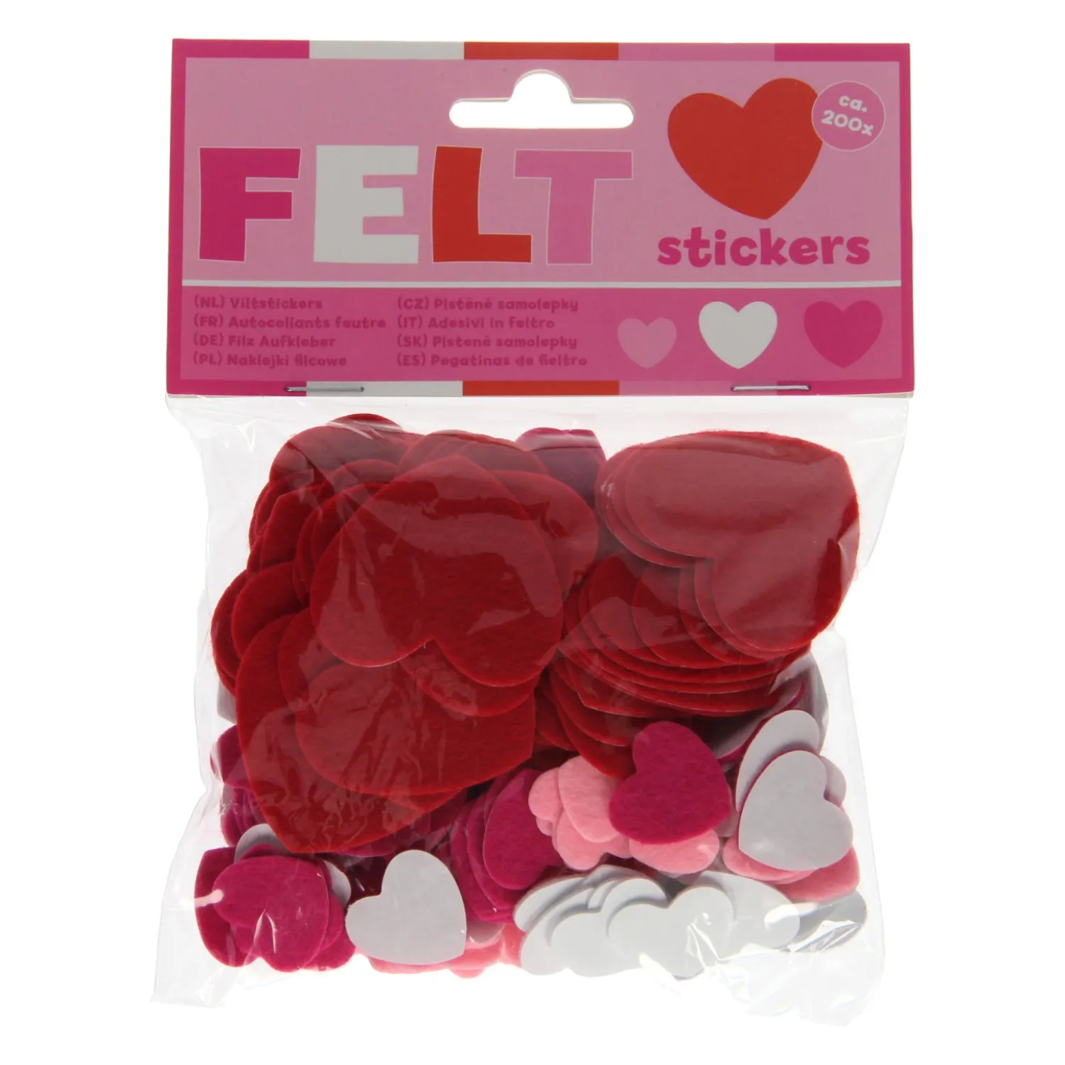 Wins Holland Viltstickers - Hartjes, 200st. Outlet