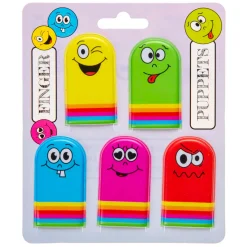 Vingerpoppetjes Gezichtjes, 5st.-Duckiez Clearance