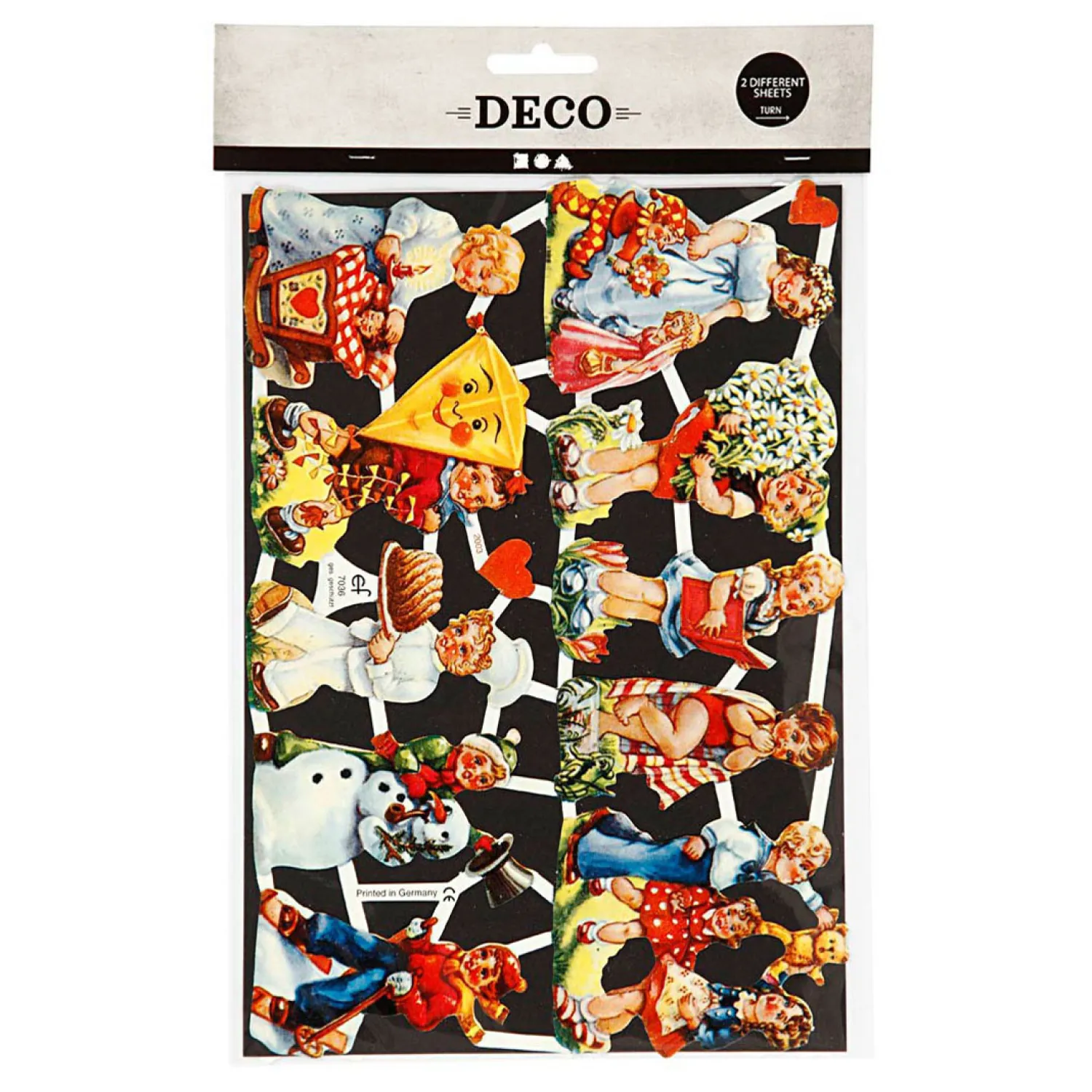 Vintage Plaatjes Nostalgische Kinderen, 2 Vellen>Creativ Company Hot