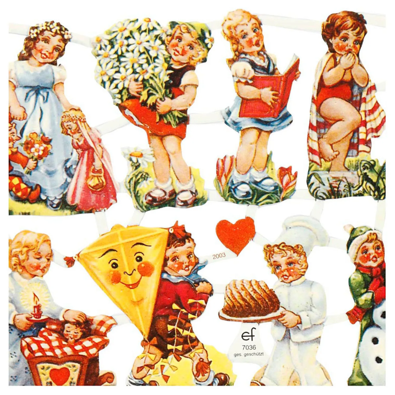 Vintage Plaatjes Nostalgische Kinderen, 2 Vellen>Creativ Company Hot