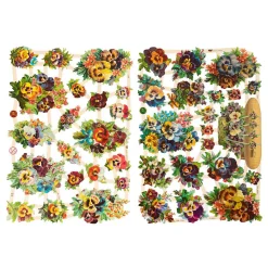 Vintage Plaatjes Viooltje, 2 Vellen>Creativ Company Hot